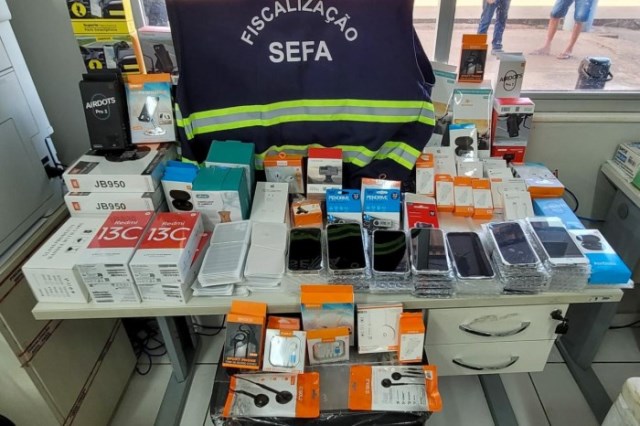 Em Conceição do Araguaia, Sefa apreende celulares e acessórios em carga de pescado