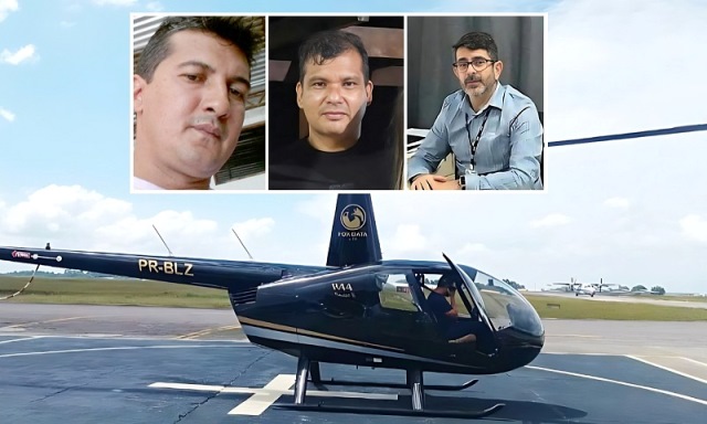 Helicóptero é encontrado na região dos Lagos; um corpo é achado