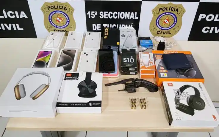 Três adultos e um adolescente ‘caem’ por roubo de celulares