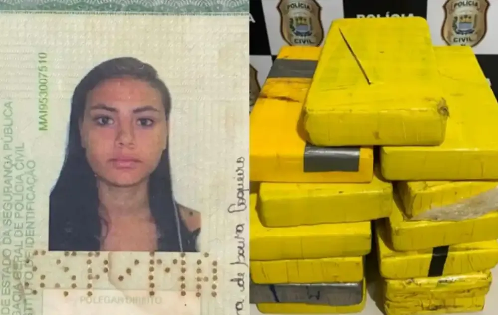 Garota de programa pegou 13 quilos de cocaína em Marabá e foi presa no Piauí