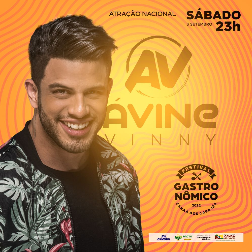 Ávine Vinny é a grande atração do Festival Gastronômico de Canaã.