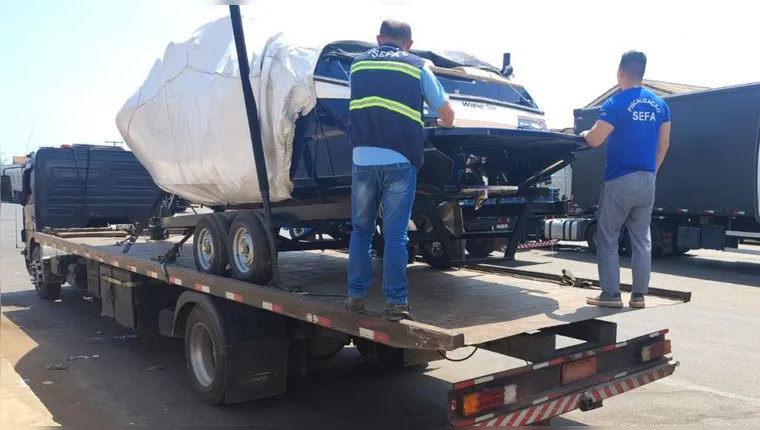 Sefa apreende lancha avaliada em R$ 1,2 milhão sem nota