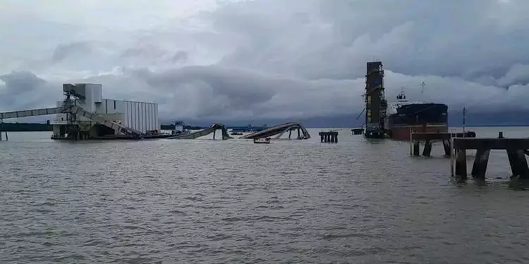 Estrutura de galeria de grãos desaba e deixa cinco feridos em Barcarena