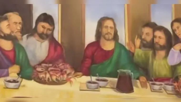 Vídeo: “Santa Ceia” paraense com Jesus tomando açaí viraliza