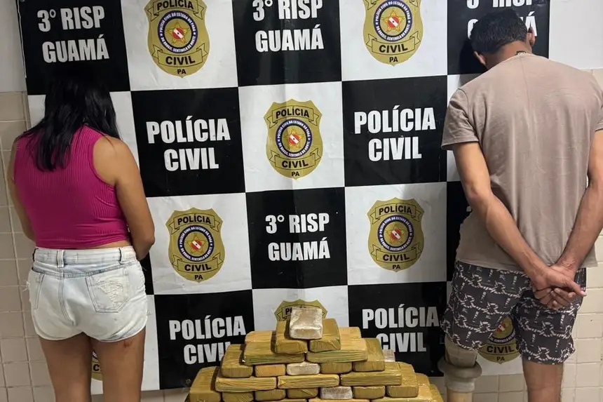 Total de 41 tabletes de drogas são apreendidos em Castanhal pela Polícia Civil do Pará