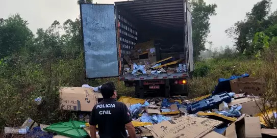 Carga de caminhão dos Correios é roubada na BR-010, em Aurora do Pará