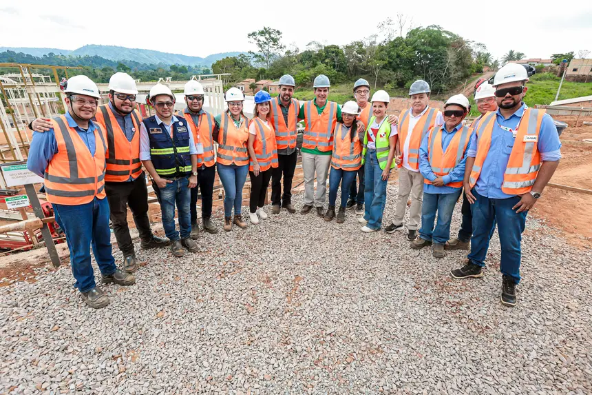 Governador vistoria obras de construção da 2ª Usina da Paz em Parauapebas