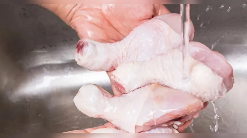 Lavar o frango antes de cozinhar pode matar; veja o porquê