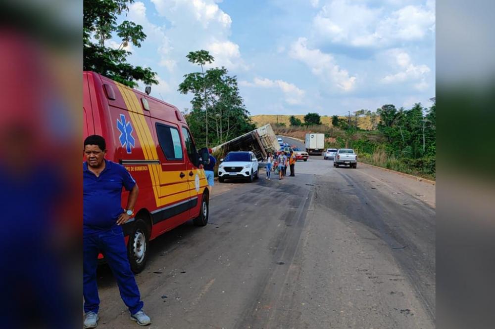 Parauapebas: caminhão colide com carro e faz vítima fatal