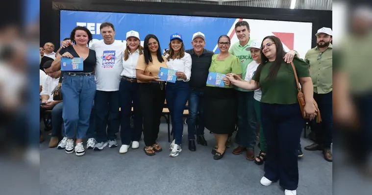 O governador Helder Barbalho e a vice Hana Ghassan estiveram presentes no evento. | (Marcelo Lelis/Agência Pará)