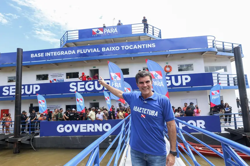 Governo do Pará entrega Base Fluvial Baixo Tocantins e fortalece segurança na malha fluvial do Estado