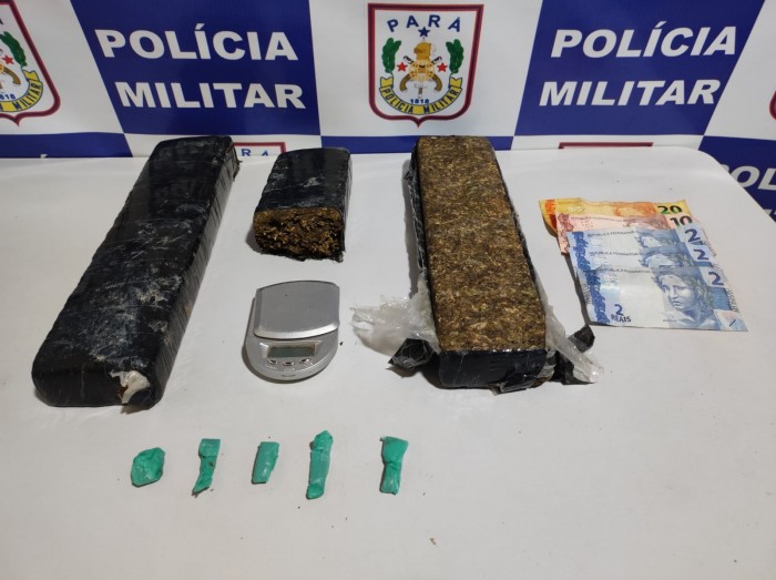 30ª CIPM prende homens por tráfico de entorpecentes, em Santana do Araguaia