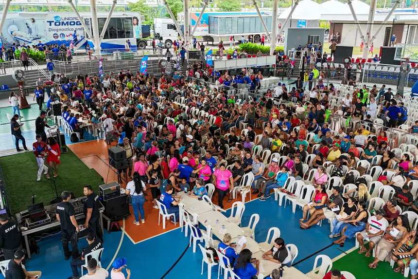 Neste sábado (25), Belém teve edição especial do programa 'Por Todas Elas' para famílias atípicas, em alusão ao Abril Azul//Foto: Alexandre Costa/Agência Pará