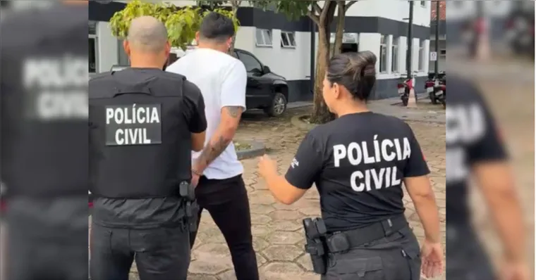 O empresário foi detido suspeito de abusar de sobrinha de 11 anos, em Abaetetuba. | Divulgação/Polícia Civil