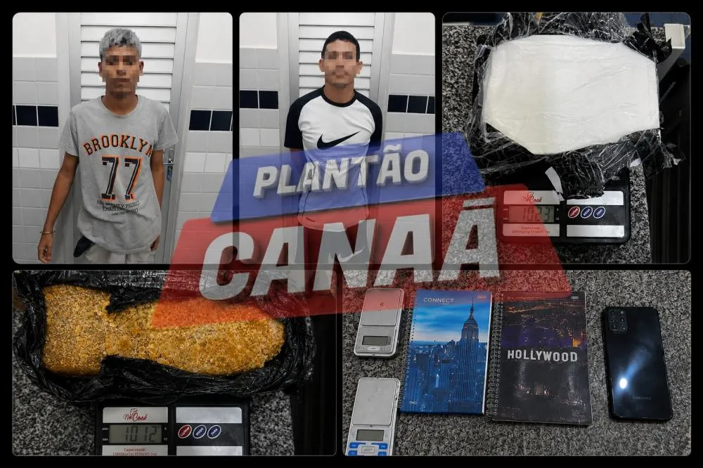Polícia Militar apreende cerca de 2 kg de drogas e prende dois suspeitos em Canaã dos Carajás