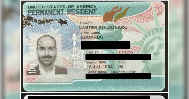 EUA concedem “Green Card” a Eduardo Bolsonaro após condenação pelo STF
