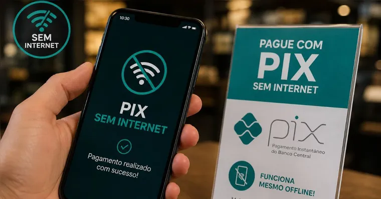 Falta de internet não será mais problema para pagamento do PIX | Imagem gerada por IA/ChatGpt