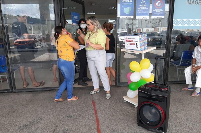 “I Ação do Riso” proporciona bem-estar e diversão a usuários do Hospital Abelardo Santos