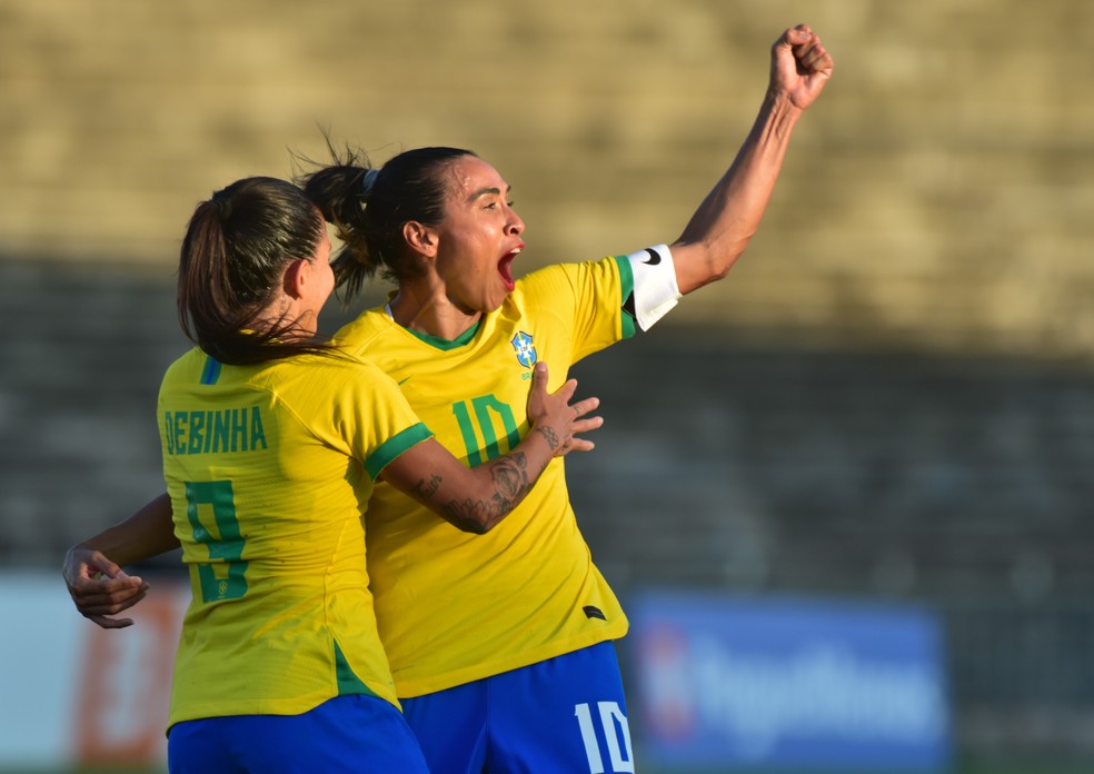 Seleção feminina goleia a Argentina no segundo amistoso disputado na Paraíba