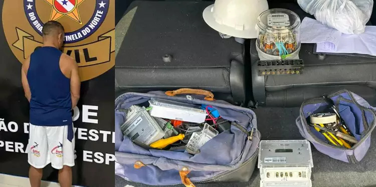 Um dos principais fraudadores de energia elétrica do estado é preso em flagrante pela Polícia Civil