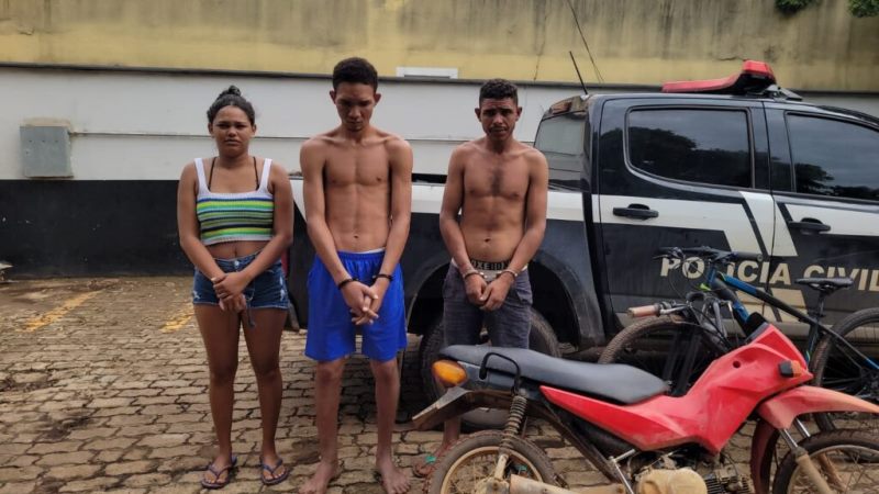 Presos acusados de furtar motos da delegacia de Parauapebas